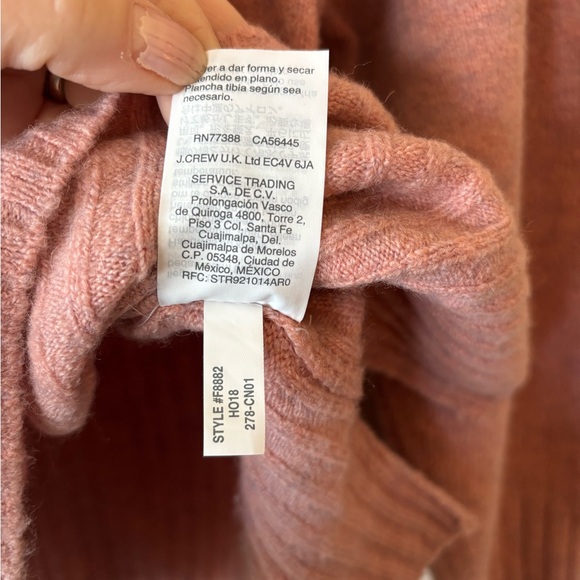 Madewell Sweater Pink Inland turtleneck coziest yarn alpaca wool blend XL - Picture 8 of 11